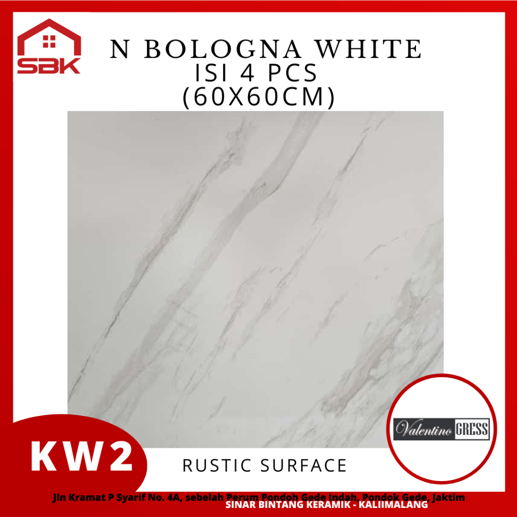 Granit 60x60 N Bologna White Matt