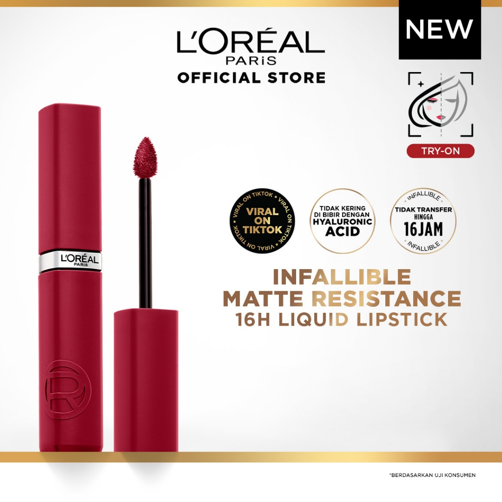 LOREAL PARIS INFALLIBLE MATTE RESISTANCE LIQUID LIPSTIK