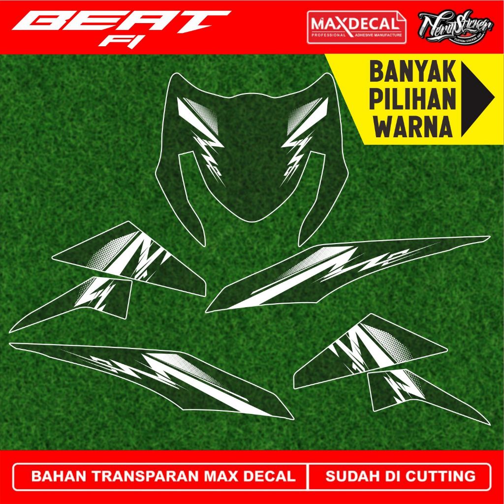 striping transparan BEAT FI GRAFIS 1 / striping beat 135 / striping beat fi / stiker beat fi / strip