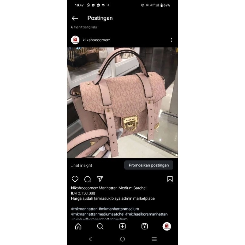 michael kors mk manhattan medium satchel