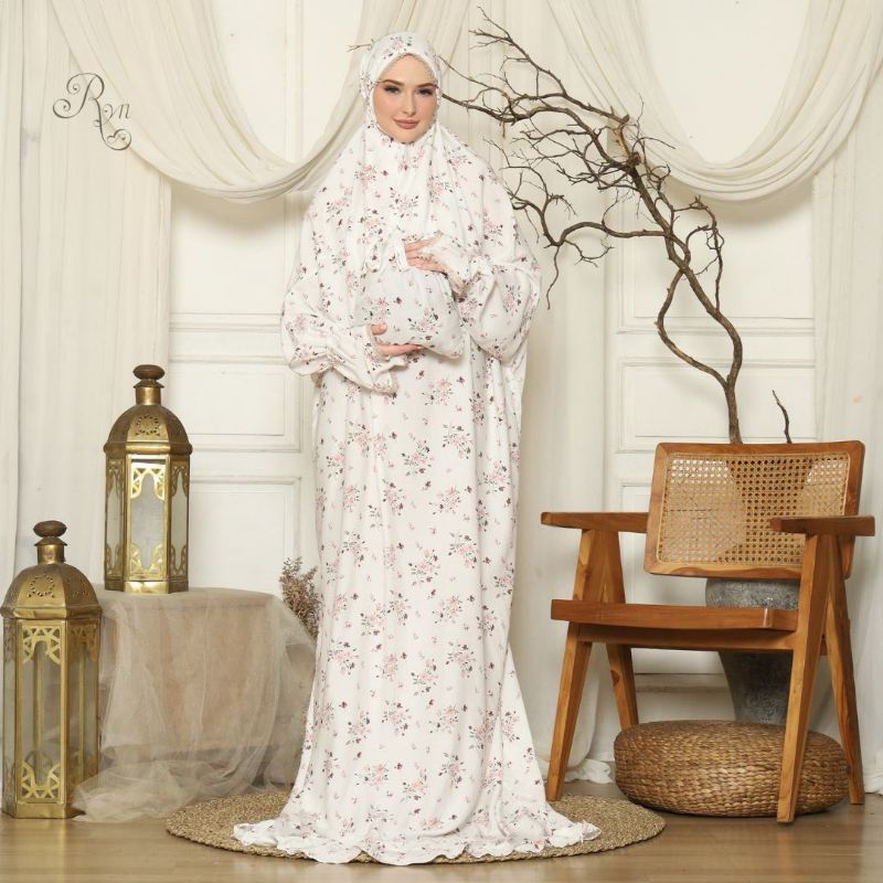 SIERA MUKENA TERUSAN DEWASA TERBARU BY RYN RAYYAN ORIGINAL MUKENA RAYON