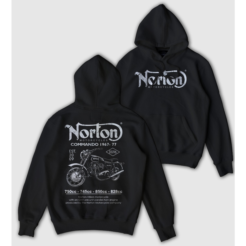 HOODIE NORTON COMMANDO / HOODIE MOTORCYCLE / HOODIE MOTOR  VINTAGE / HOODIE MOTOR BIKERS / HOODIE PR