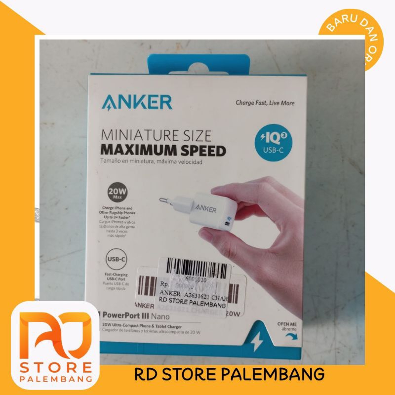 Charger Anker powerport III Nano A2631621 20W