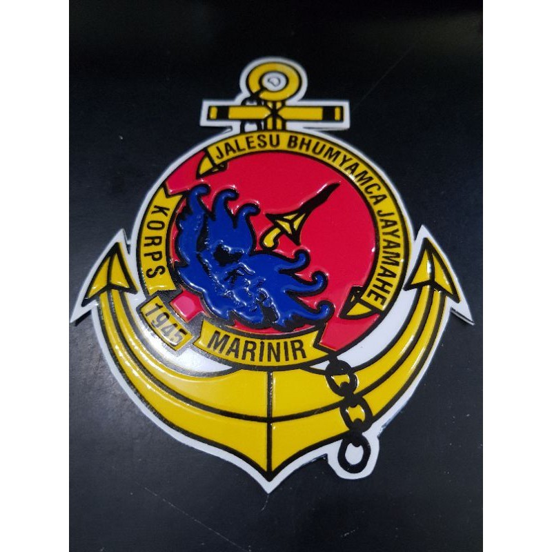 

Stiker embos besar marinir jangkar