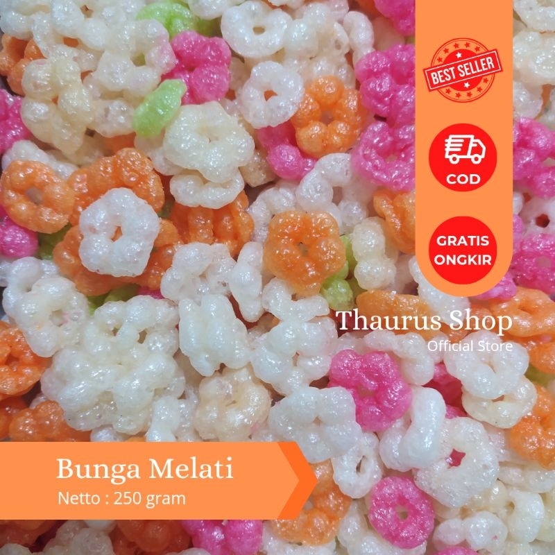 

Kerupuk Bunga Melati 250 Gr Thaurus Shop