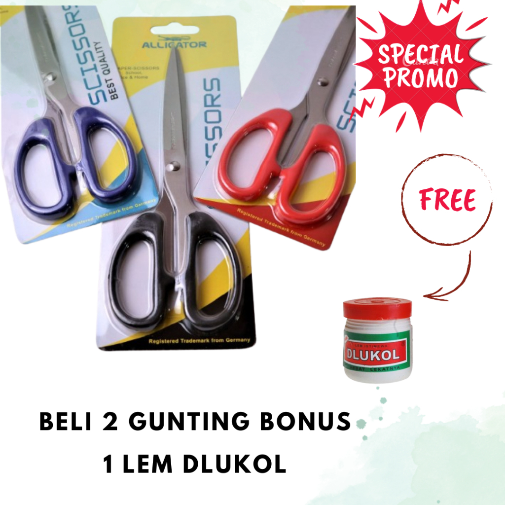 

GUNTING ALIGATOR 2 + 1 LEM DLUKOL KECIL (PROMO)