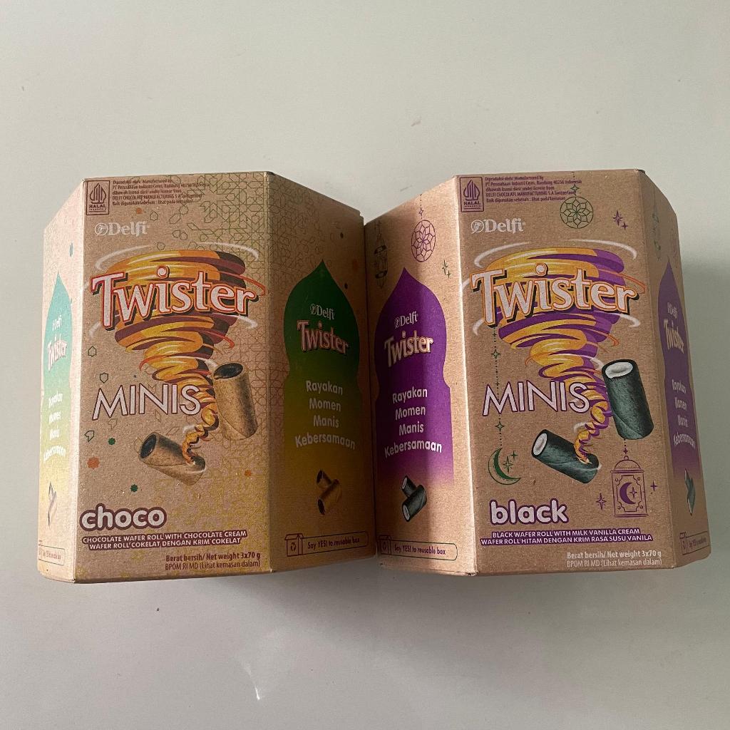 

TWISTER MINIS 70 GRAM LEBARAN PACKAGE 1 BOX ISI 3PC / Hampers Lebaran Limited Edition / Paket Gift Hampers
