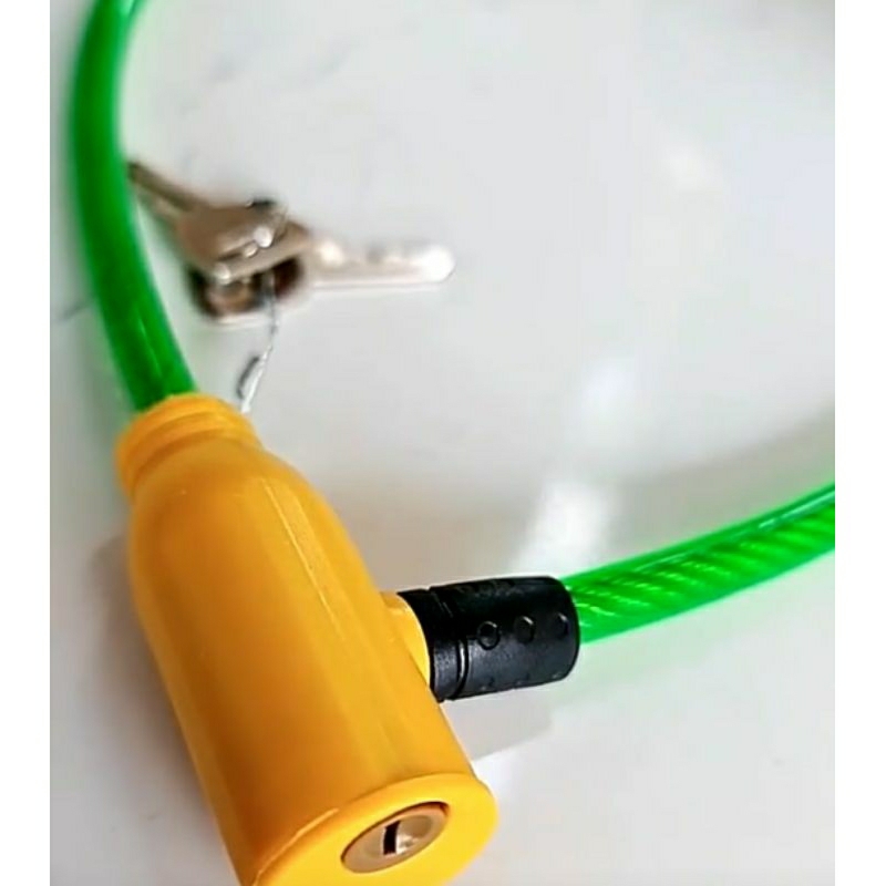 kunci pagar kunci sepeda tali - Cable Lock Baja - Kunci Pengaman Sepeda / Helm /Motor / Pagar Seling