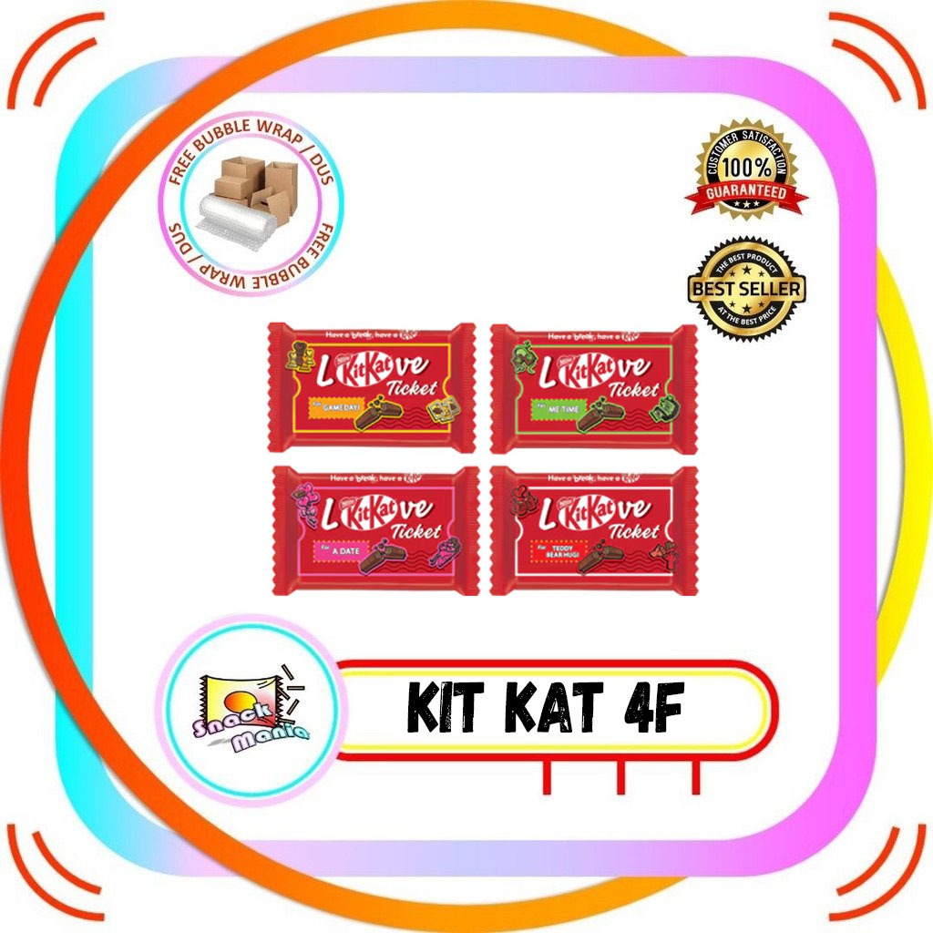 

Kit Kat Chocolate 4F 4 Fingers ~ 35 gr Coklat Cokelat