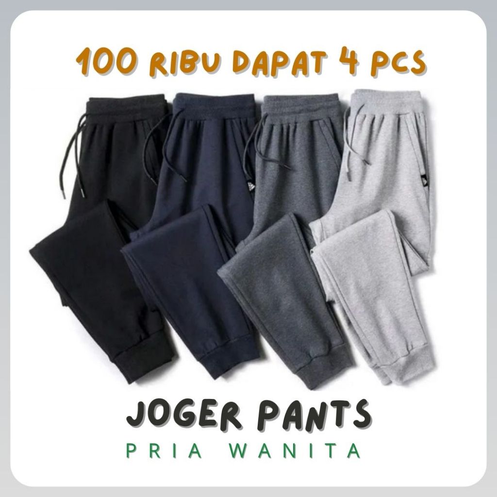 Celana Jogger Pria Wanita Panjang training joger gym celana olahraga jumbo stayle korea