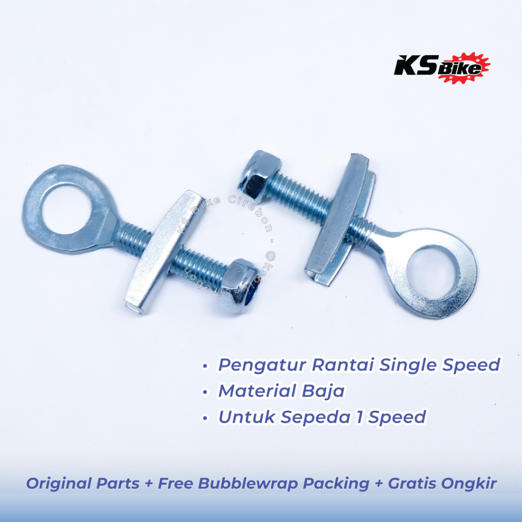 Pengatur Rantai Sepeda Single Speed Anting Drop Out Fixie BMX Adjuster Rantai 1 Speed