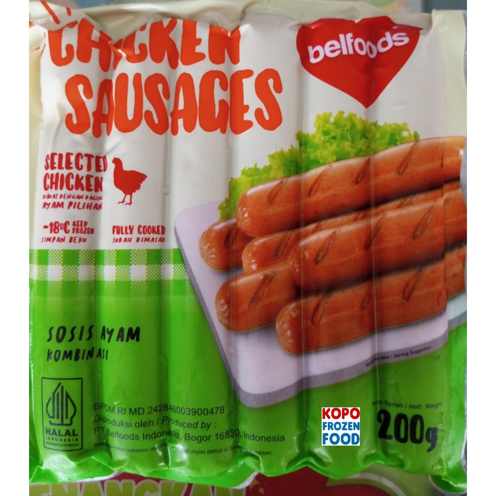 

BELFOODS Sosis Ayam 200gr (Tahan suhu ruangan 3hari)