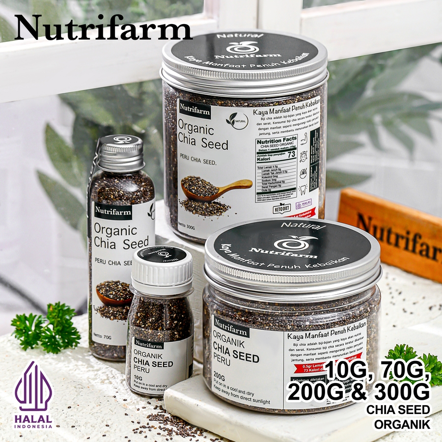 

Nutrifarm Chia Seeds 10g 70g 200g 300g