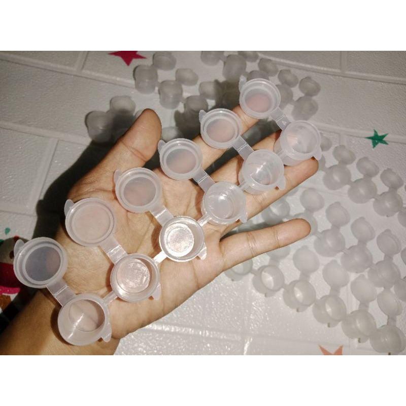 

Pot Plastic Renteng / Wadah Cat / Tempat Cat Kosong 6 x 5ml