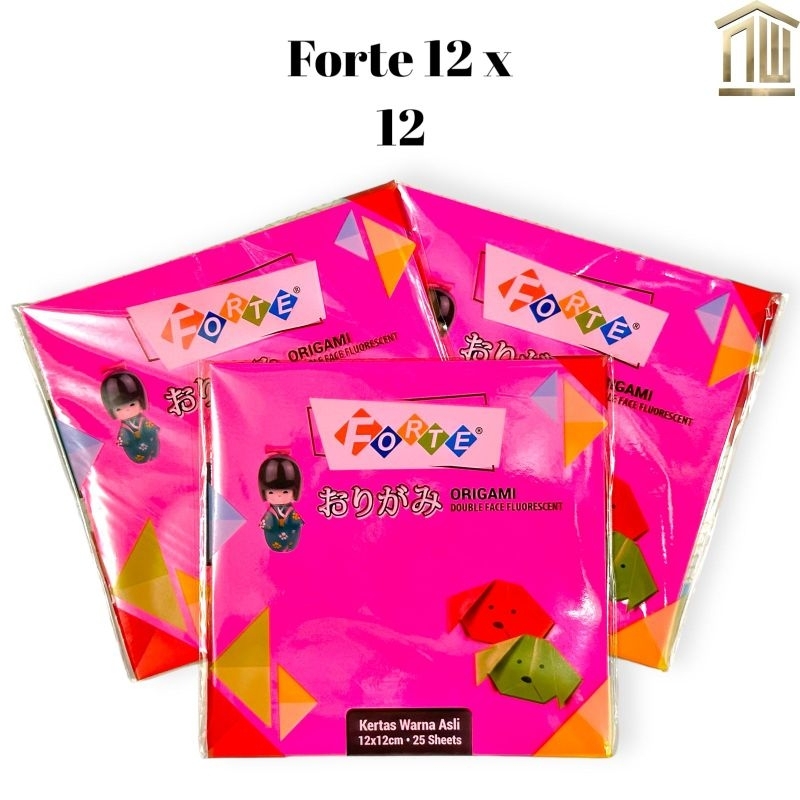 

Kertas Origami/Kertas Lipat Forte (isi 25) 12 x 12 CM