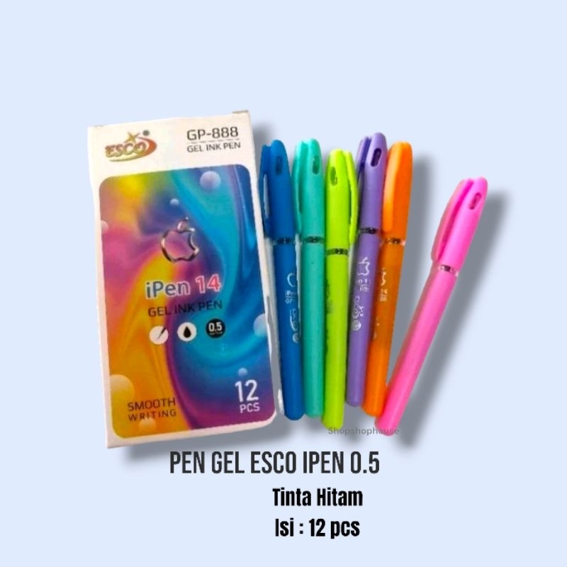 

pen cair murah esco i-pen / pulpen gel murah (12 pcs)