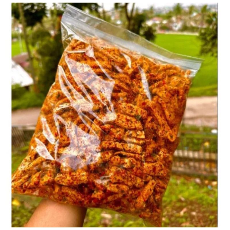 

Basreng Pedas Daun jeruk 250 gram