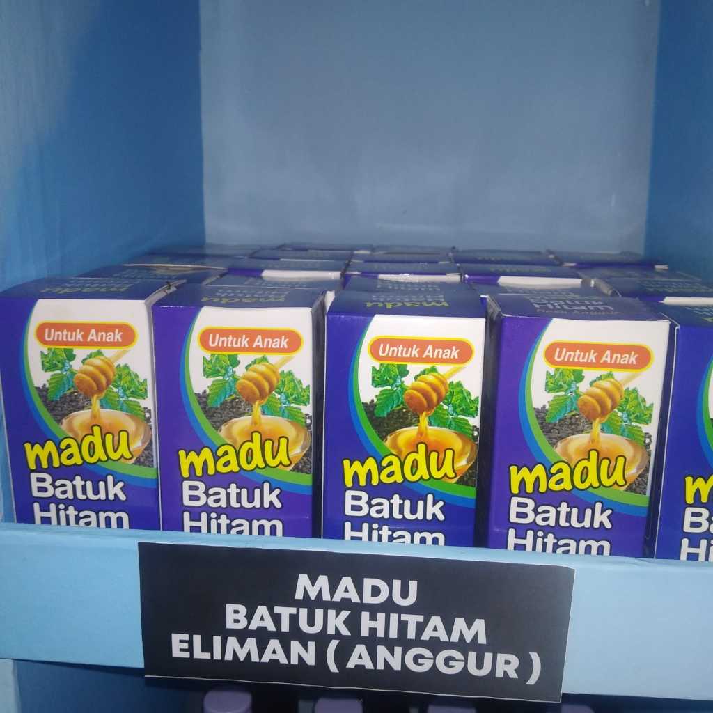 

Madu Batuk Hitam Eliman Rasa Anggur 150gr