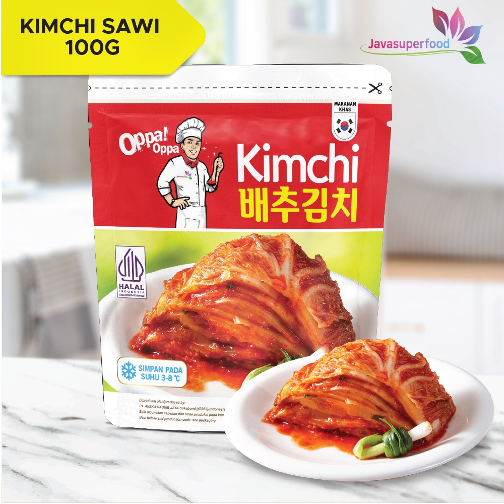 

KIMCHI Sawi Fresh / Kimchi Halal / Kimchi Korea 100G - Makanan Korea