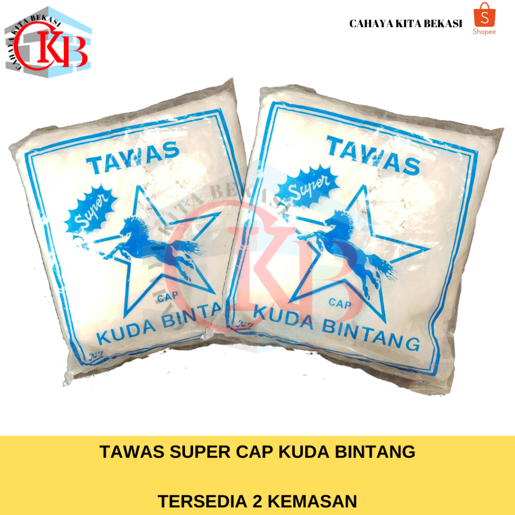 TAWAS BUBUK 1 KG CAP KUDA BINTANG / PENJERNIH AIR / PENGHILANG BAU BADAN/ DEODORAN / PEMUTIH BADAN/ 