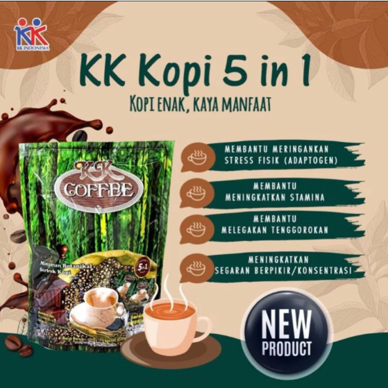 

KK Coffee Kopi 5 in 1 Minuman Botanikal Baik Untuk Kesehatan Tubuh