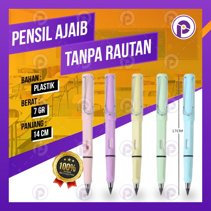 

Pensil Ajaib Tanpa Rautan Eternal Abadi Anti Patah Eternal Unlimited - Pensil