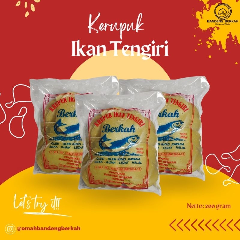 

KERUPUK IKAN TENGIRI (mentah/belum digoreng) 170gram