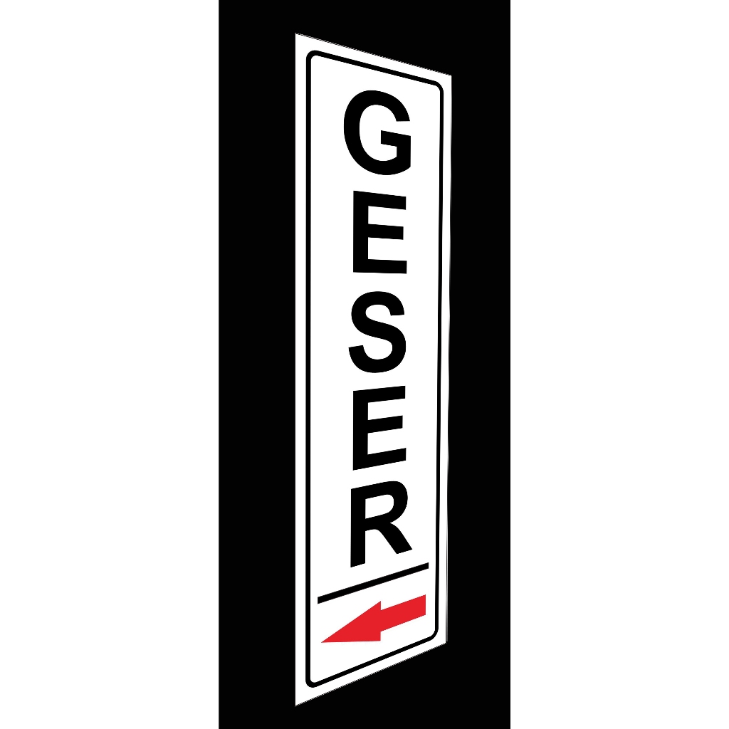 

Geser Kiri - Akrilik Sign Label