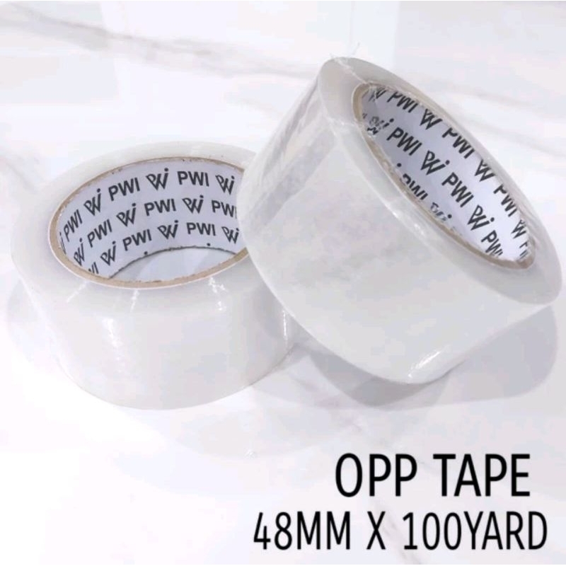 

LAKBAN BENING MERK PWI 48MM X100 YARD / OPP TAPE 2 INCHI