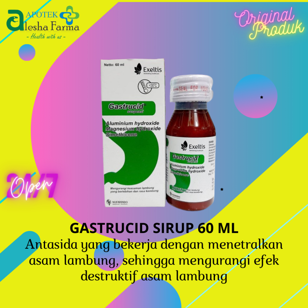 Gastrucid Sirup 60 ml | Gastrucid Tablet | Obat asam lambung