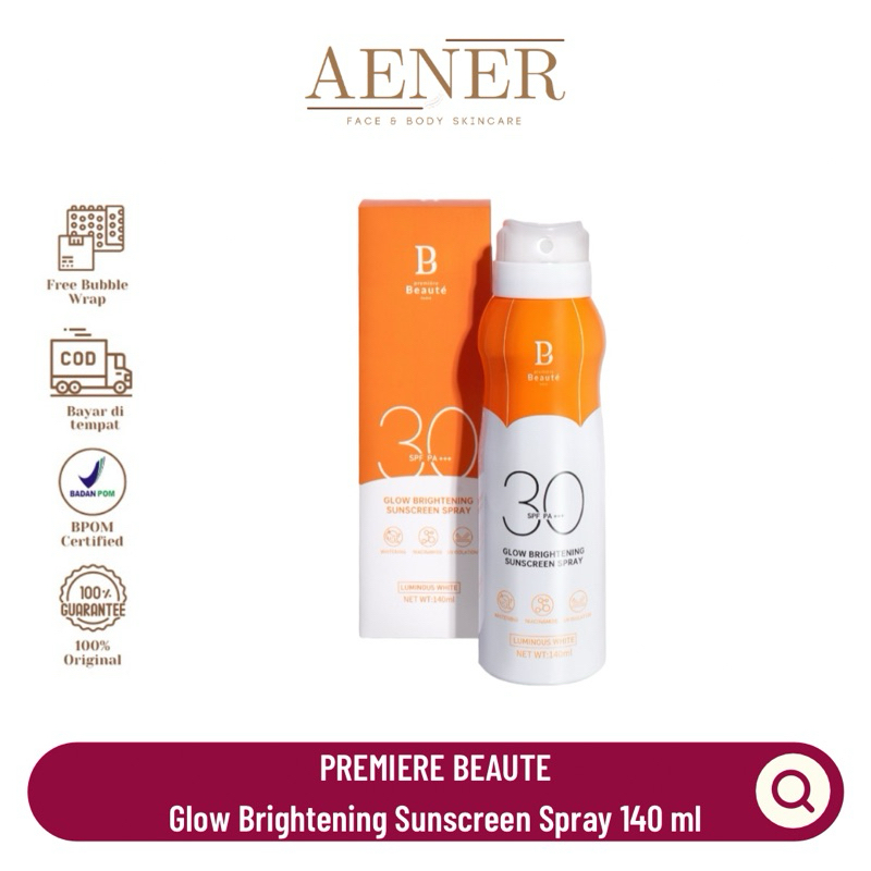 PREMIERE BEAUTE SUNSCREEN SPRAY 140 ML SPF 30 PA +++ | PREMIERE BEAUTE GLOW BRIGHTENING SUNSCREEN SP