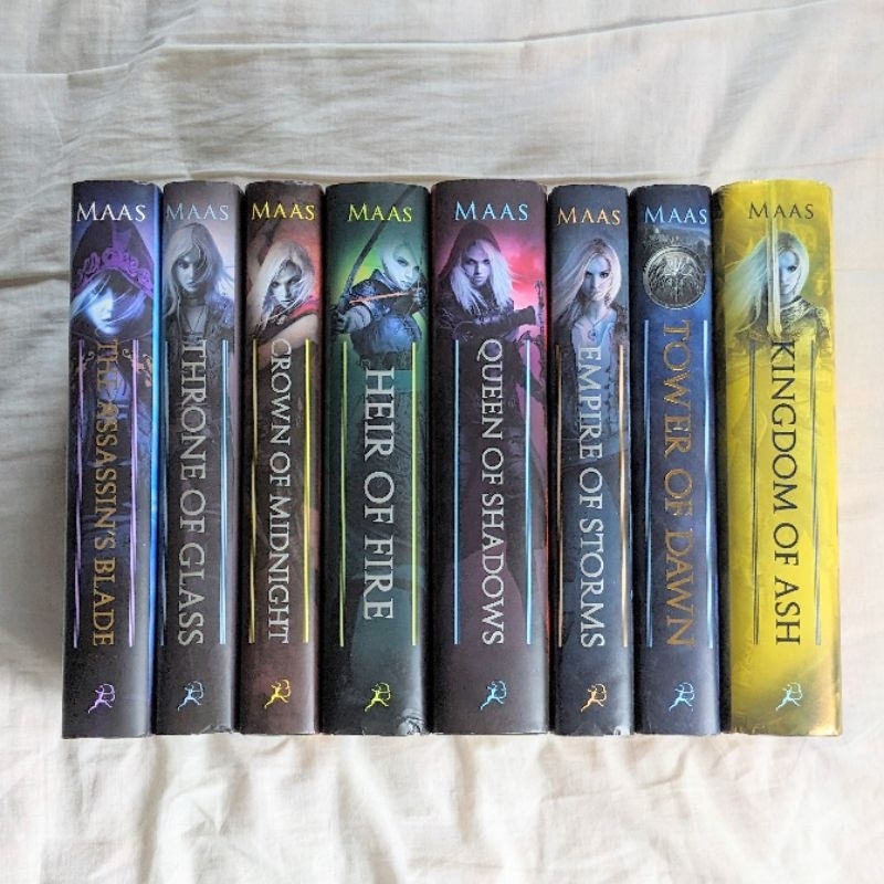 (TAKE ALL BOOK 1-7) Throne of Glass Hardcover Complete Series Cover Lama English Original preloved h