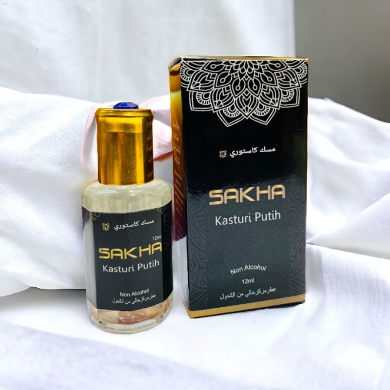 KASTURI PUTIH SAKHA KASTURI PUTIH ORIGINAL NON ALCOHOL 12ML ASLI