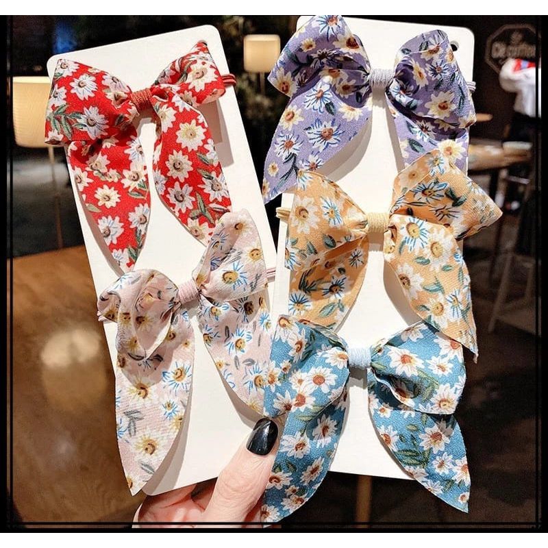 IKATAN RAMBUT KOREA PITA SYAL IMPORT/ IKAT RAMBUT KARET MOTIF KOREA