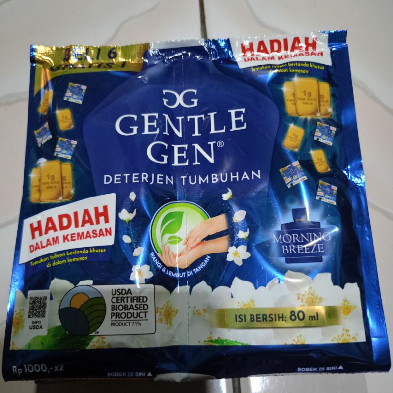 Gentle Gen Deterjen Cair 1 Renceng