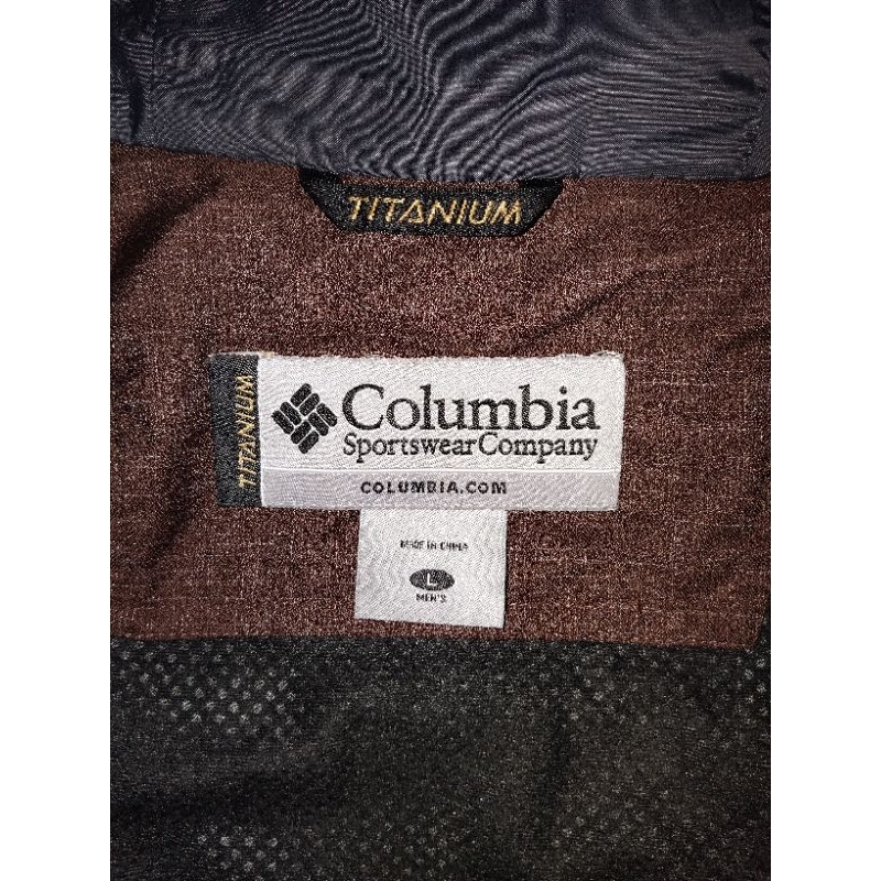 Jacket Columbia Titanium Goretex Outdoor Gorpcore Coklat