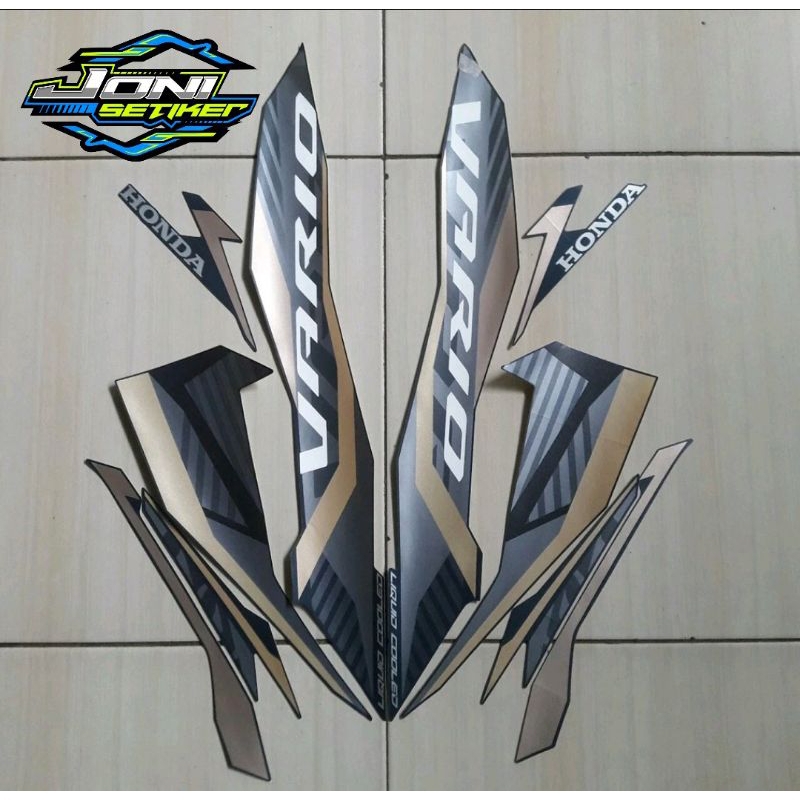 Striping Sticker Motor Honda Vario 125 2022 Cbs Iss Biru Doff