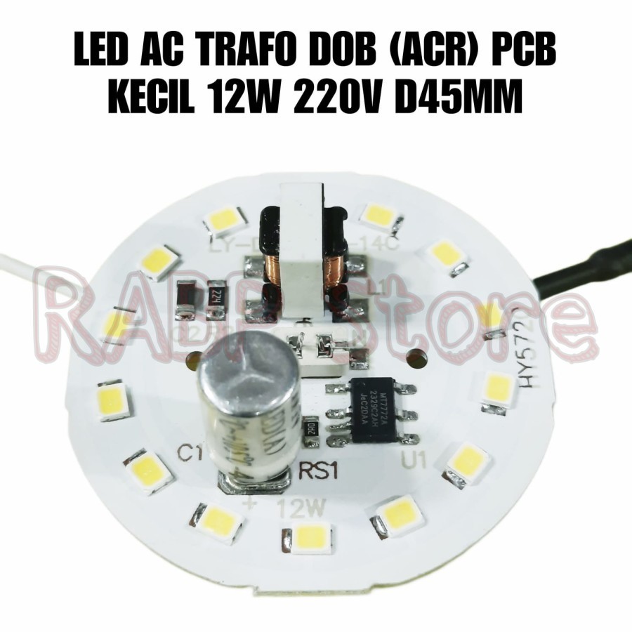 PCB LED AC ACR TRAFO 12W 220V DIAMETER 45MM PCB LED AC TERAK TRAFO 12W 220V DOB