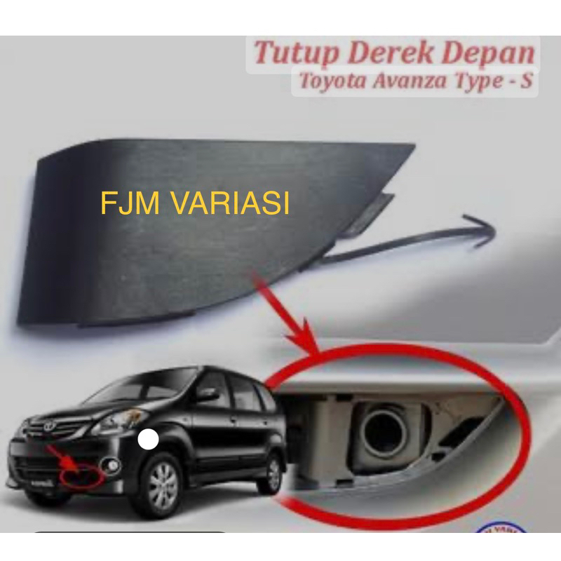 COVER CAVER TUTUP DEREK TUTUP TOING BUMPER BEMPER  DEPAN SEMUA MOBIL TOYOTA AVANZA S TYPE S TIPE S 2