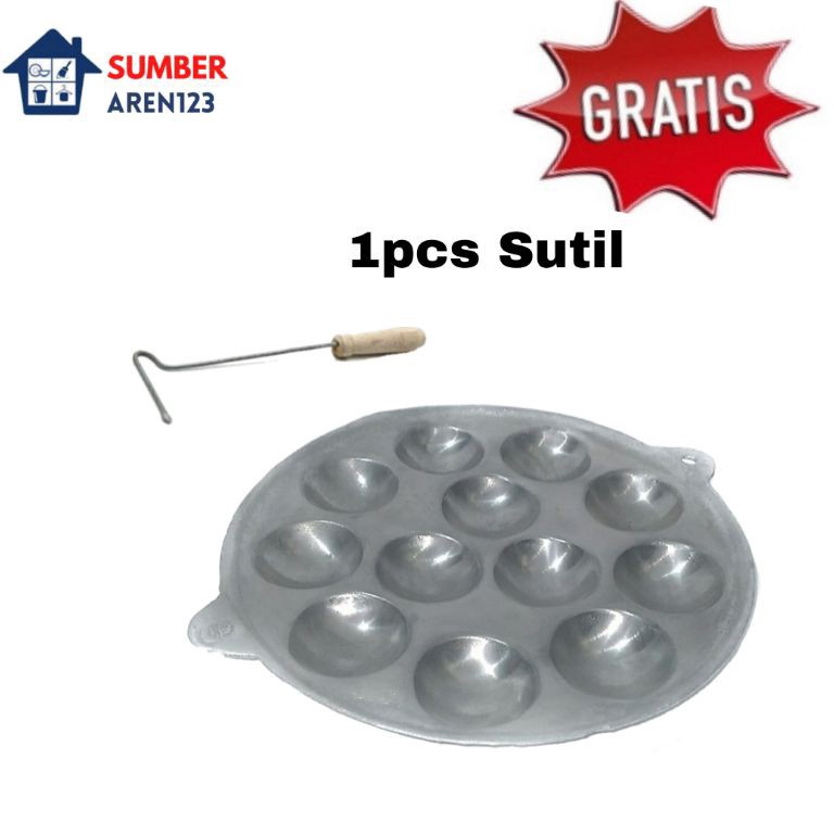 ART L82Z Cetakan Kue Cubit Telur Puyuh 12 Lubang