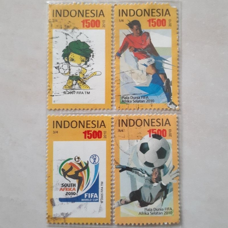 

Perangko Indonesia Piala Dunia Afrika Selatan Tahun 2010 set lengkap - 4pcs