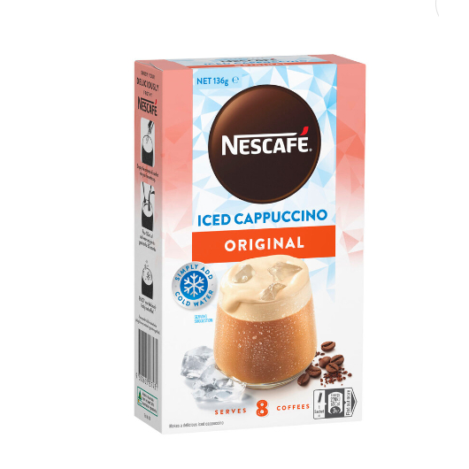 Nescafe Iced Cappuccino Coffee Sachets | 8 pack Australia