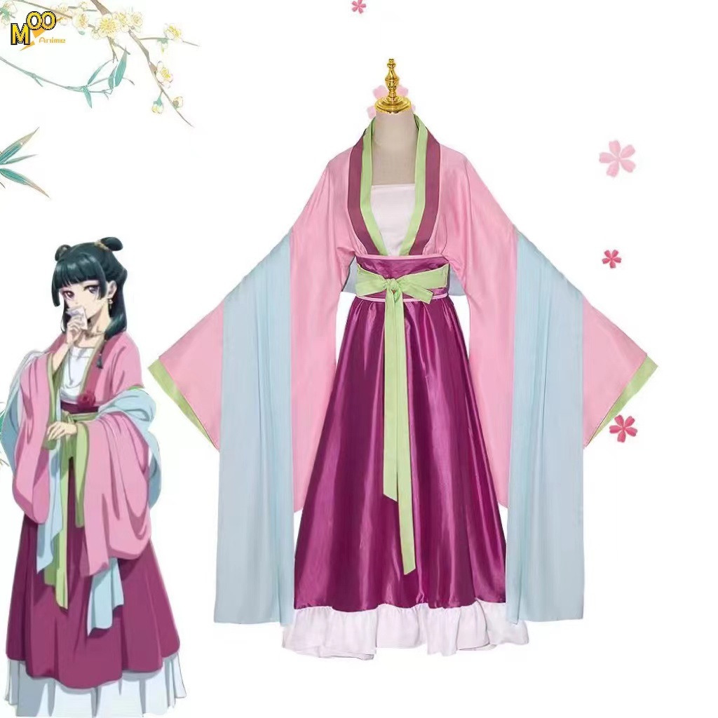 The Apothecary Diaries cosplay costume Maomao Tea Party Hanfu Maomao cosplay costume and wig