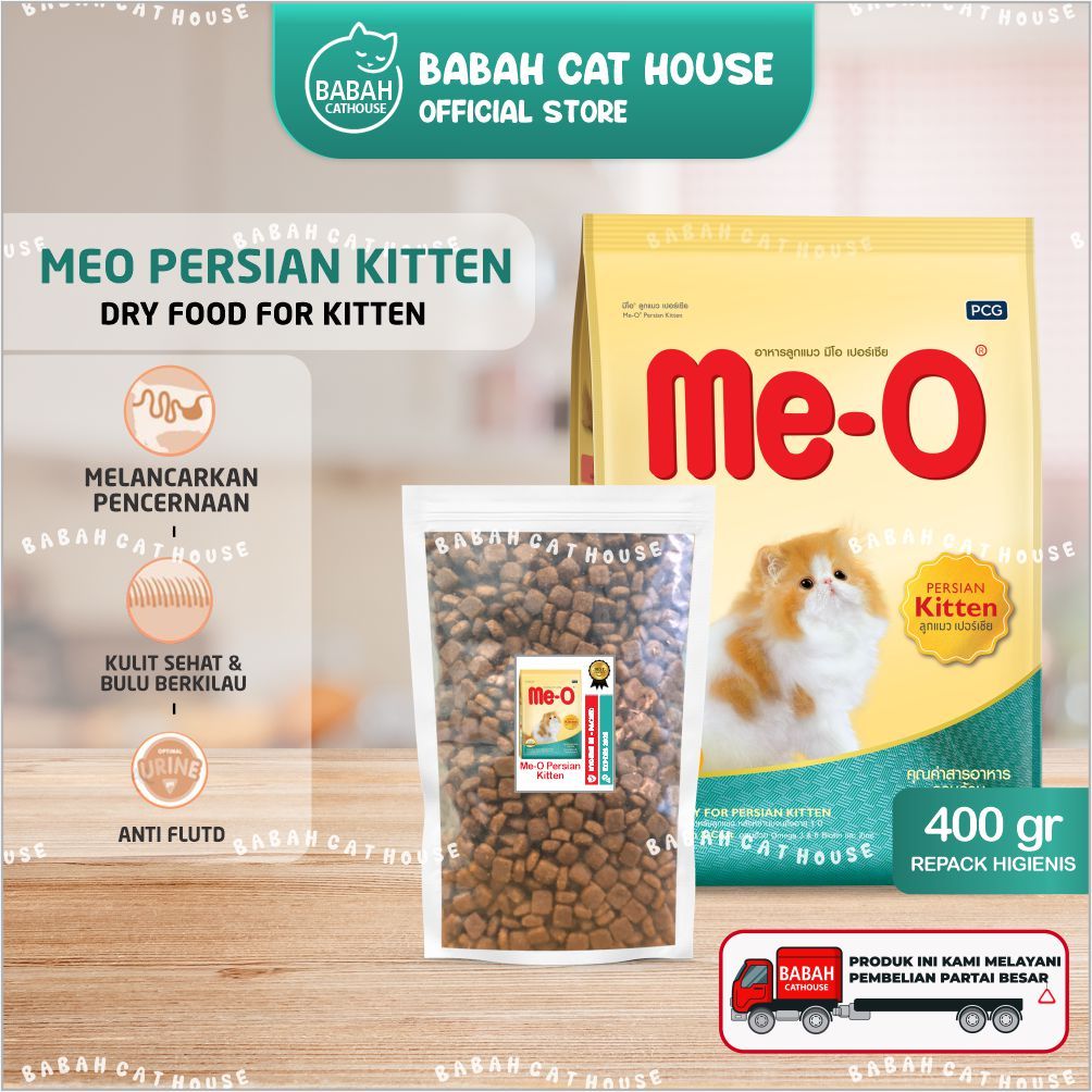 MEO PERSIAN KITTEN 400gr Makanan Anak Kucing Kering Cat Dry Food Usia 1 2 3 Bulan Bayi Baby Murah un