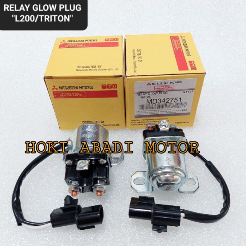 Relay Glow Plug Relay Pemanas Mitsubishi L200 Triton MD342751 Original