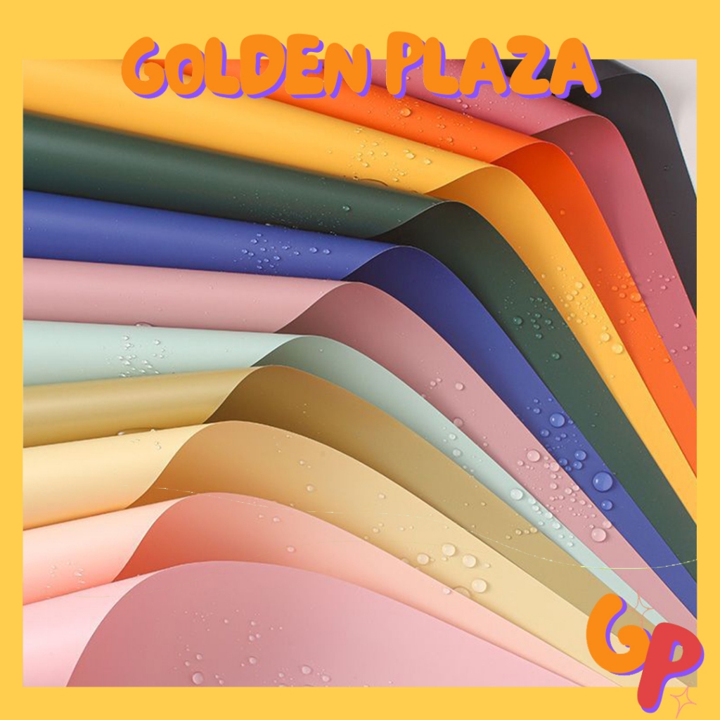 

(1 PACK ISI 20 LEMBAR) Flower Wrapping Paper Polos Solid Cellophane Waterproof Fullcolor Kertas Bunga Buket KB6120