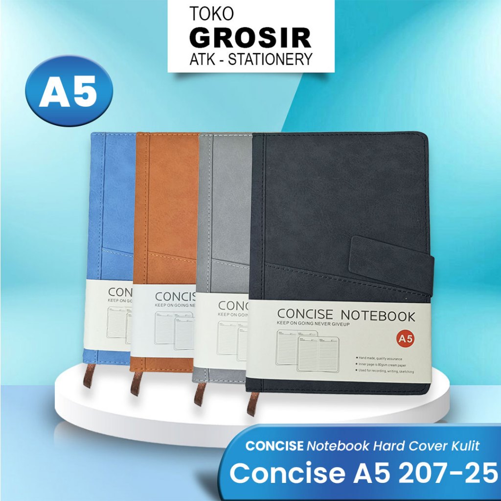 

CONCISE Notebook Hard Cover Kulit A5 207-25 / Notebook Kulit Concise A5 207 25