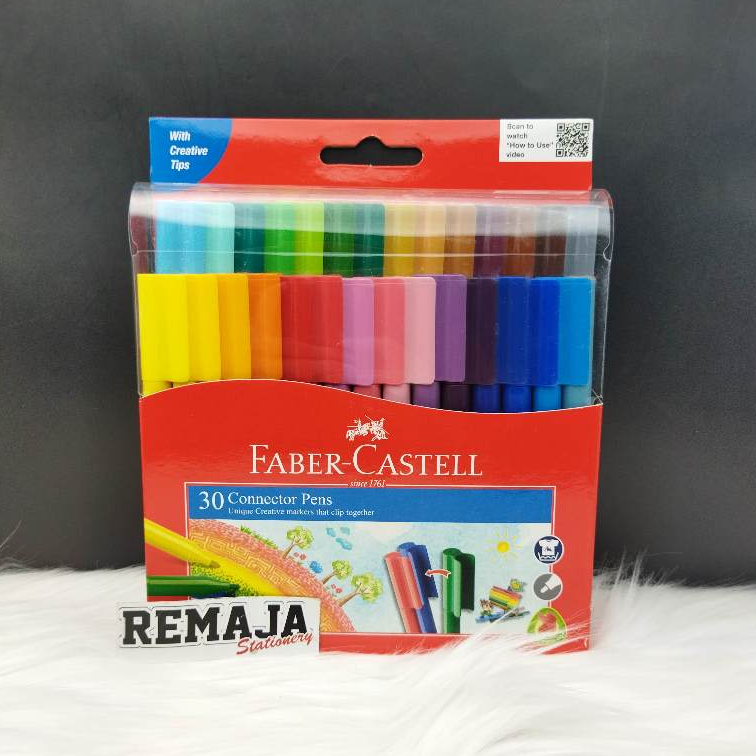 

Spidol / Connector Pens Faber Castell 30 warna