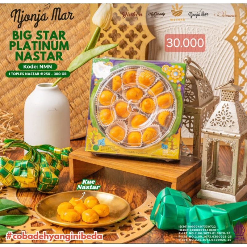 

Parcel / Hampers Lebaran Nastar Putri Salju Kue Kacang Njonja Mar Platinum Series