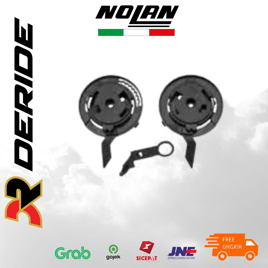 Visoe Mech Black Helm Nolan N40/FULL/N40-5/-5GT Sparepart Helm Nolan Helmet
